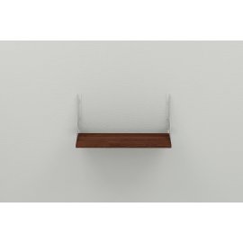 Купить Полка настенная Ferrum-decor Ханди 2 240x600x240 металл Белый ДСП Венге 16 мм (XND0031)