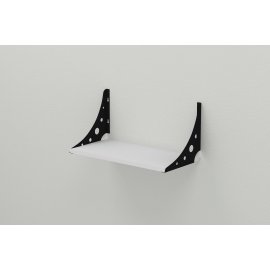Купить Полка настенная Ferrum-decor Ханди 2 240x500x240 металл Черный ДСП Белое 16 мм (XND0001)