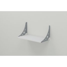 Купить Полка настенная Ferrum-decor Ханди 2 240x500x240 металл Серый ДСП Белое 16 мм (XND0015)