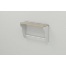 Оформить заказ Полка настенная Ferrum-decor Свит 300x500x150 металл Белый ДСП Сонома 16 мм (SVI0011)