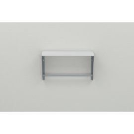 Купить Полка настенная Ferrum-decor Свит 300x500x150 металл Серый ДСП Белое 16 мм (SVI0015)