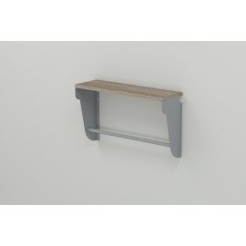 Купить Полка настенная Ferrum-decor Свит 300x500x150 металл Серый ДСП Сонома Трюфель 16 мм (SVI0019)