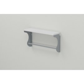 Купить Полка настенная Ferrum-decor Юзиби 270x500x150 металл Серый ДСП Белое 16 мм (UZI0015)