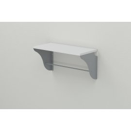 Купить Полка настенная Ferrum-decor Комфи 260x500x240 металл Серый ДСП Белое 16 мм (KOM0015)