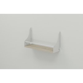 Купить Полка настенная Ferrum-decor Изи 260x500x150 металл Белый ДСП Сонома 16 мм (IZI0011)