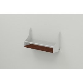 Полка настенная Ferrum-decor Изи 260x700x150 металл Белый ДСП Венге 16 мм (IZI0052)