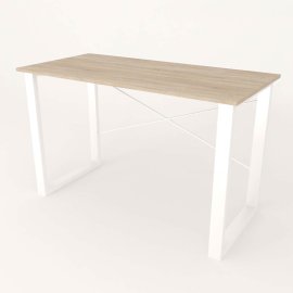 Письменный стол Ferrum-decor Драйв 750x1000x600 Белый металл ДСП Дуб Сонома 16 мм (DRA018)