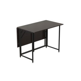 Стол-книжка трансформер Морис 2 Ferrum-decor 750x1000x1100 Черный металл ДСП Венге Магия 16 мм (MORI203)