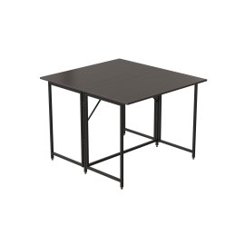 Стол-книжка трансформер Морис 2 Ferrum-decor 750x1000x1100 Черный металл ДСП Венге Магия 16 мм (MORI203)