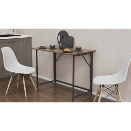 Стол раскладной Морис Ferrum-decor 750x1000x600 Черный металл ДСП Дуб Сонома Трюфель 16 мм (MORI005)