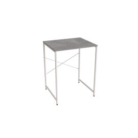 Стелаж полку Бафрум 401 Ferrum-decor для пральної машини 90x70,5x60,5 Білий метал ДСП Бетон 16 мм (BED40108)