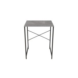 Стелаж полку Бафрум 401 Ferrum-decor для пральної машини 90x70,5x60,5 Чорний метал ДСП Бетон 16 мм (BED40100)