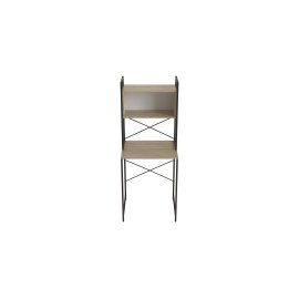 Стеллаж полка Бафрум 403 Ferrum-decor для стиральной машины 178x70,5x60,5 Белый металл ДСП Дуб Сонома 16 мм (BED40311)