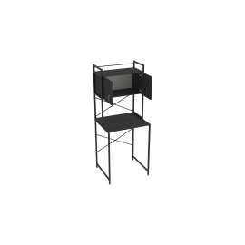 Стеллаж полка Бафрум 404 Ferrum-decor для стиральной машины 178x70,5x60,5 Черный металл ДСП Сосна Кембра 16 мм (BED40401)