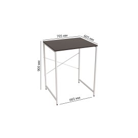 Стелаж полку Бафрум 401 Ferrum-decor для пральної машини 90x70,5x60,5 Білий метал ДСП Венге Магія 16 мм (BED40110)