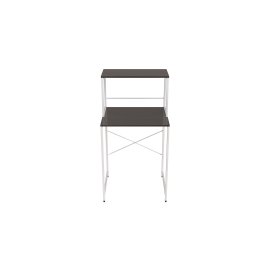 Стеллаж полка Бафрум 402 Ferrum-decor для стиральной машины 133,5x70,5x60,5 Белый металл ДСП Венге Магия 16 мм (BED40210)