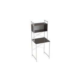 Стеллаж полка Бафрум 403 Ferrum-decor для стиральной машины 178x70,5x60,5 Белый металл ДСП Венге Магия 16 мм (BED40310)