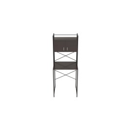 Стеллаж полка Бафрум 404 Ferrum-decor для стиральной машины 178x70,5x60,5 Черный металл ДСП Венге Магия 16 мм (BED40402)