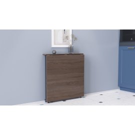 Стол-книжка трансформер Орион 1 Ferrum-decor 750x810x730 Черный металл ДСП Дуб Сонома Трюфель 16 мм (ORI105)