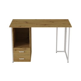 Компьютерный стол Ferrum-decor Отто 75x100x60 белый ДСП Дуб Артизан 32мм (OTT2096)