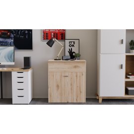 Кровать трансформер комод ASCET 3 Ferrum-decor 920x2000x700 Черный металл ДСП Дуб Сан-Марино 16 мм (ASCET302)