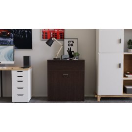 Кровать трансформер комод ASCET 3 Ferrum-decor 920x2000x700 Черный металл ДСП Венге Магия 16 мм (ASCET303)