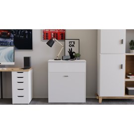 Кровать трансформер комод ASCET 3 Ferrum-decor 920x2000x700 Черный металл ДСП Белое 16 мм (ASCET301)