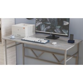 Стіл письмовий Раян Ferrum-decor 750x1000x700 Сірий метал ДСП Бетон 16 мм (RAY3020)