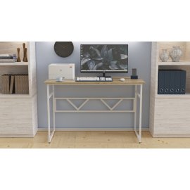 Письменный стол Ferrum-decor Раян 75x100x60 белый ДСП Дуб Сонома 16мм