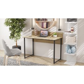 Письменный стол Ferrum-decor Скай 75x100x60 черный ДСП Дуб Сонома 16мм