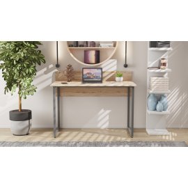 Компьютерный стол Ferrum-decor Скай 75x100x70 серый ДСП Дуб Сан-Марино 16мм