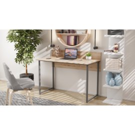 Компьютерный стол Ferrum-decor Скай 75x120x70 белый ДСП Дуб Сан-Марино 16мм