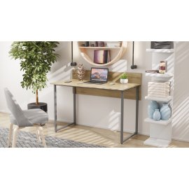 Письменный стол Ferrum-decor Скай 75x100x60 серый ДСП Дуб Сонома 16мм