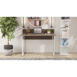 Письменный стол Ferrum-decor Скай 75x120x60 белый ДСП Дуб Сонома Трюфель 16мм