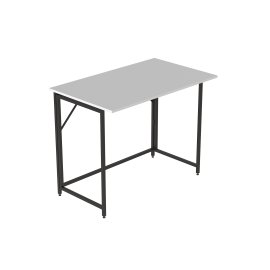 Стол трансформер раскладной Слай Ferrum-decor 75x90x50 Черный металл ДСП Белый 16 мм (SLY2006)