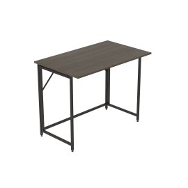 Стол трансформер раскладной Слай Ferrum-decor 75x90x50 Черный металл ДСП Дуб Сонома Трюфель 16 мм (SLY2004)