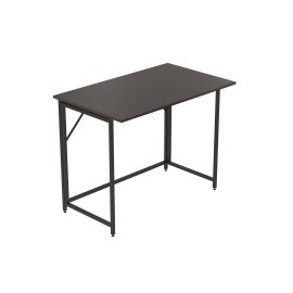 Стол трансформер раскладной Слай Ferrum-decor 75x90x50 Черный металл ДСП Венге Магия 16 мм (SLY2002)