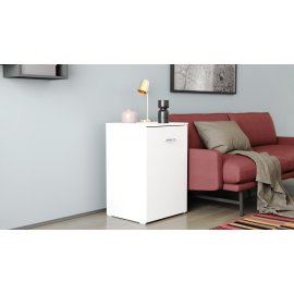 Стол-тумба трансформер Смарт 1/1 Ferrum-decor 750x1450x500  ДСП Белый 16 мм (SMART001)