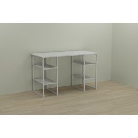Компьютерный стол Ferrum-decor Карэн 75x120x60 белый ДСП Дуб Сан-Марино 16мм