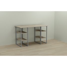 Письменный стол Ferrum-decor Карэн 75x140x60 серый ДСП Дуб Сонома 16мм