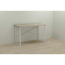 Письменный стол Ferrum-decor Дейв 76x120x70 белый ДСП Дуб Сонома 32мм