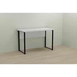 Письменный стол Ferrum-decor Курт 76x120x60 черный ДСП Белое 32мм