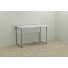 Письменный стол Ferrum-decor Курт 76x140x60 серый ДСП Белое 32мм
