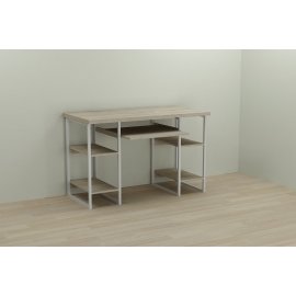 Письменный стол Ferrum-decor Тим 76x120x60 белый ДСП Дуб Сонома 32мм
