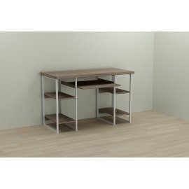Письменный стол Ferrum-decor Тим 76x120x60 белый ДСП Дуб Сонома Трюфель 32мм