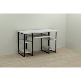 Письменный стол Ferrum-decor Тим 75x120x60 черный ДСП Дуб Сонома Трюфель 16мм