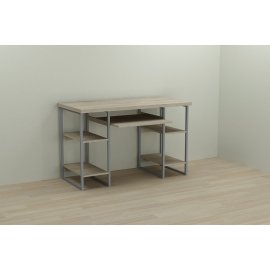 Письменный стол Ferrum-decor Тим 76x120x70 серый ДСП Дуб Сонома 32мм