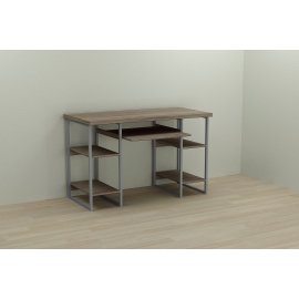 Письменный стол Ferrum-decor Тим 76x120x70 серый ДСП Дуб Сонома Трюфель 32мм
