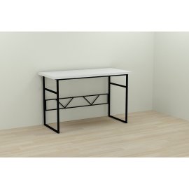Письменный стол Ferrum-decor Раян 76x100x70 черный ДСП Белое 32мм