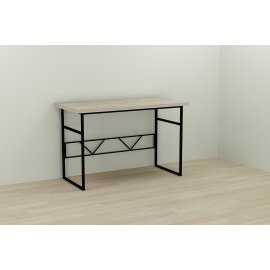 Письменный стол Ferrum-decor Раян 76x120x70 черный ДСП Дуб Сонома 32мм
